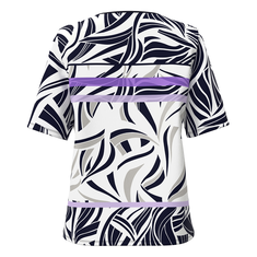 Frank Walder Dames Top S52303406 Paars dessin