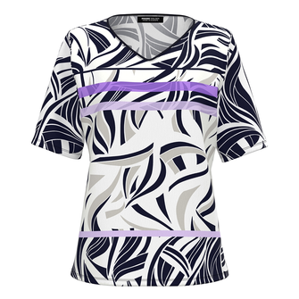 Frank Walder Dames Top S52303406 Paars dessin