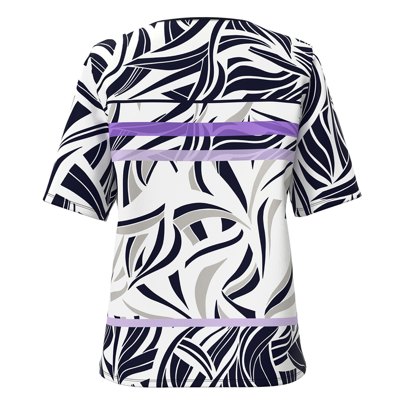 Frank Walder Dames Top S52303406 Paars dessin