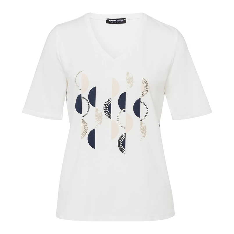 Frank Walder Dames Top S53304450 Blauw dessin