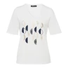 Frank Walder Dames Top S53304450 Blauw dessin
