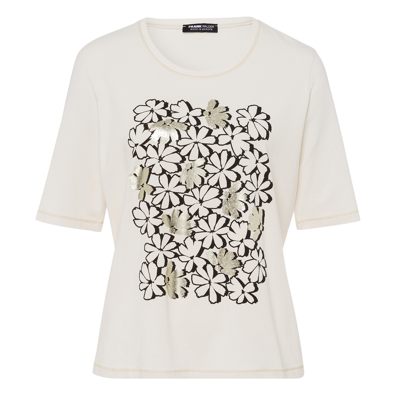 Frank Walder Dames Top W51208451 Zwart dessin