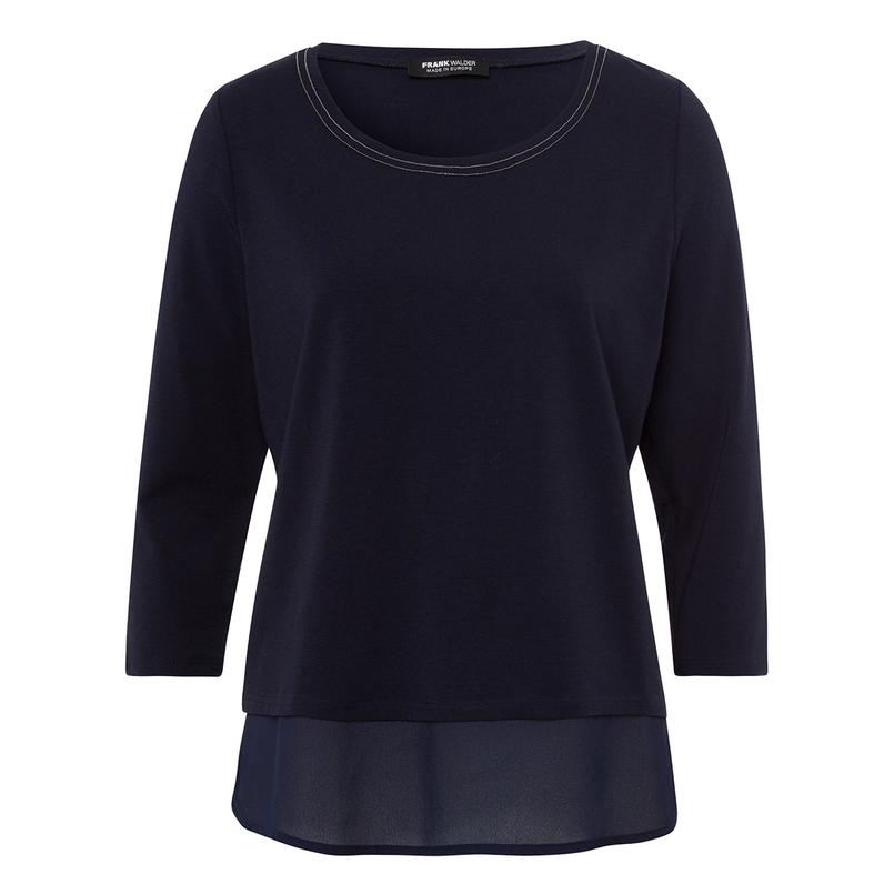 Frank Walder Dames Top W51621406 Bleu