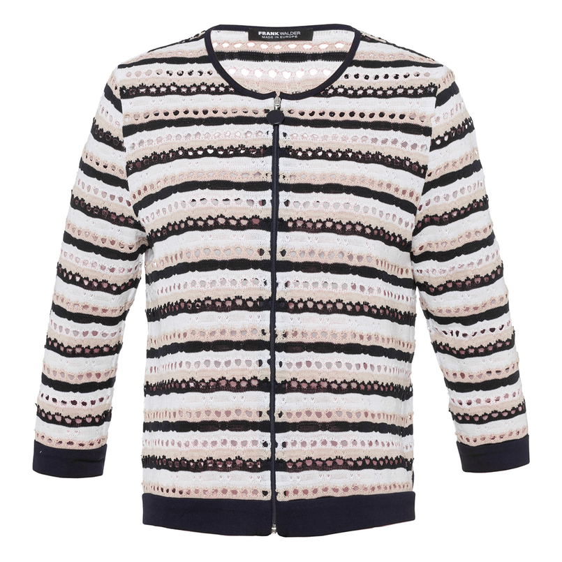 Frank Walder Dames Vest S53304001 Grijs dessin