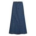 Freequent dames a lijn rok Mid blue denim