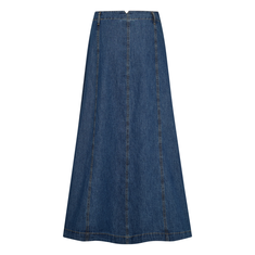 Freequent dames a lijn rok Mid blue denim
