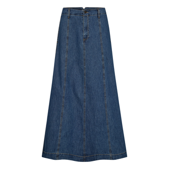 Freequent dames a lijn rok Mid blue denim