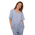 Freequent Dames Blouse 204306 Blauw dessin
