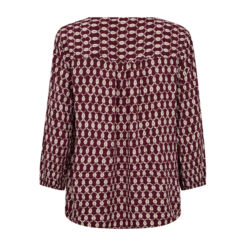 Freequent Dames Blouse 206671 Rood dessin