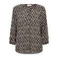Freequent Dames Blouse 206671 Zwart dessin