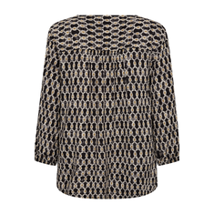 Freequent Dames Blouse 206671 Zwart dessin