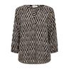 Freequent Dames Blouse 206671 Zwart dessin