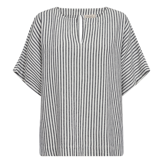 Freequent dames blouse Blauw dessin