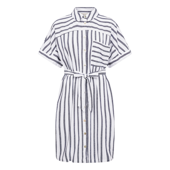 Freequent dames blouse jurk Blauw dessin