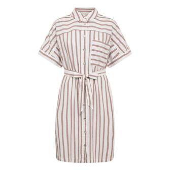 Freequent dames blouse jurk WIT DESSIN