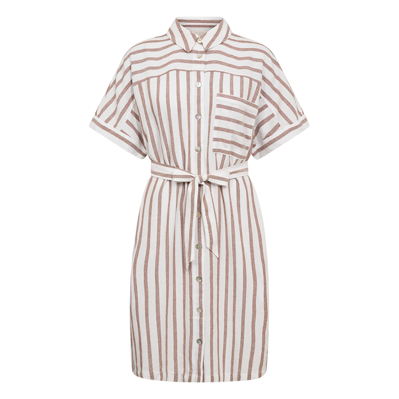Freequent dames blouse jurk WIT DESSIN
