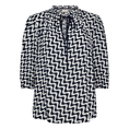 Freequent dames blouse met print Blauw dessin