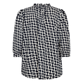 Freequent dames blouse met print Blauw dessin