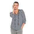Freequent dames blouse met print Blauw dessin