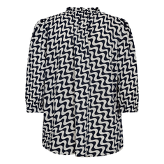 Freequent dames blouse met print Blauw dessin