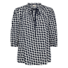 Freequent dames blouse met print Blauw dessin