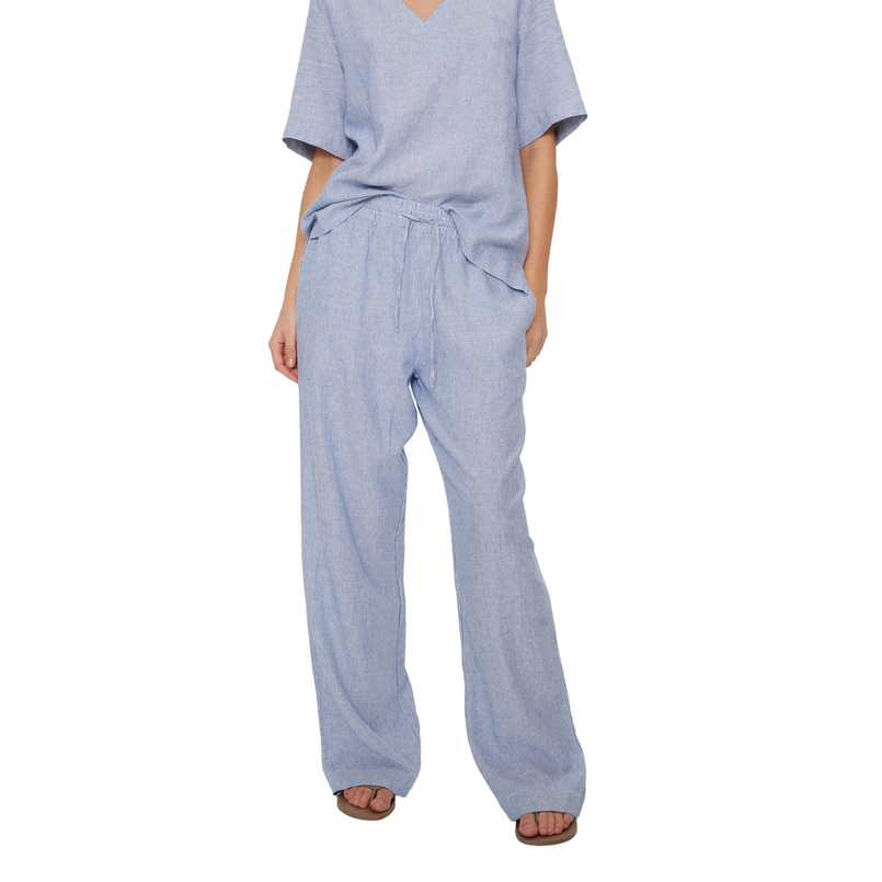 Freequent Dames Broek 204305 Blauw dessin