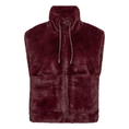 Freequent dames fluffy gilet Bordeaux