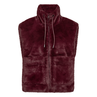 Freequent dames fluffy gilet Bordeaux