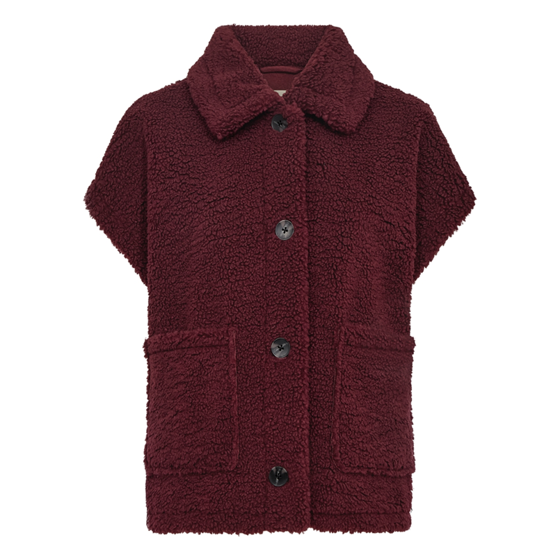 Freequent dames gilet Bordeaux