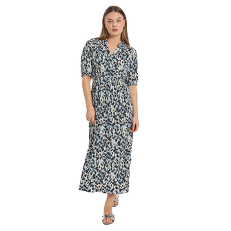 Freequent Dames Jurk 205732 Blauw dessin