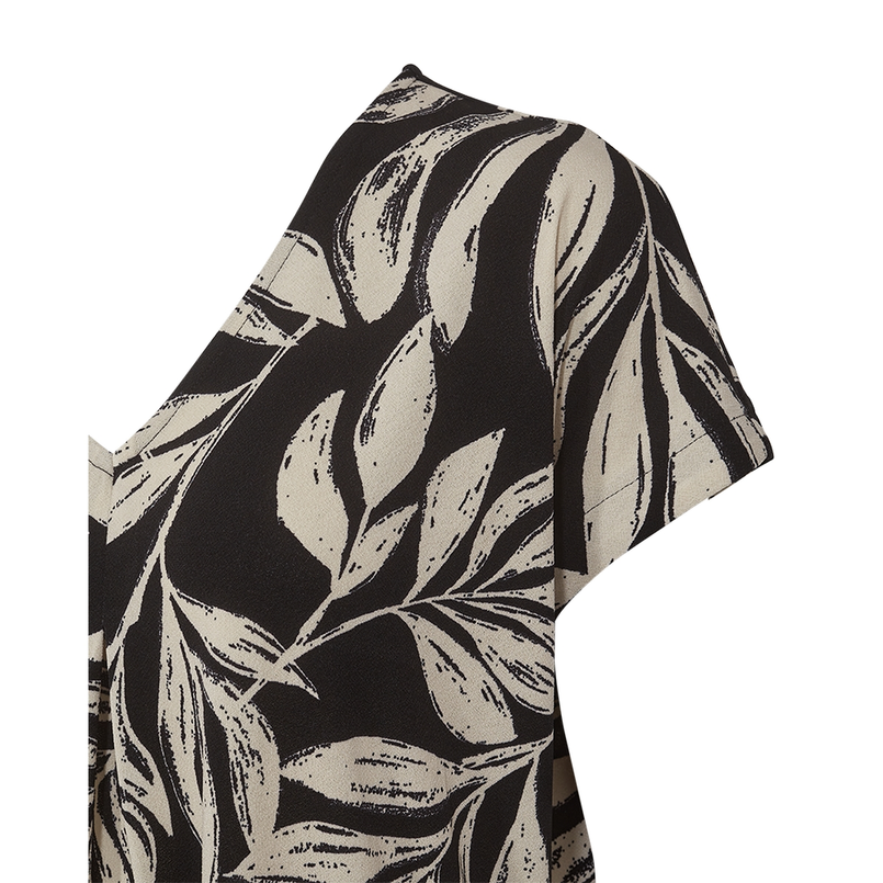 Freequent Dames Jurk 205985 Zwart dessin