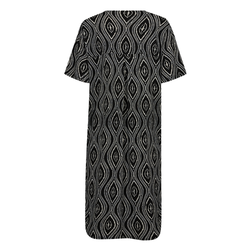 Freequent Dames Jurk 206283 Zwart dessin