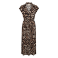 Freequent dames jurk met print Bruin dessin