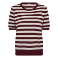 Freequent dames km trui met strepen Rood dessin