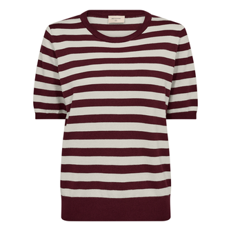 Freequent dames km trui met strepen Rood dessin