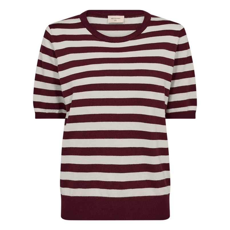 Freequent dames km trui met strepen Rood dessin