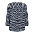Freequent dames print blouse Blauw dessin
