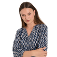 Freequent dames print blouse Blauw dessin