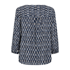 Freequent dames print blouse Blauw dessin