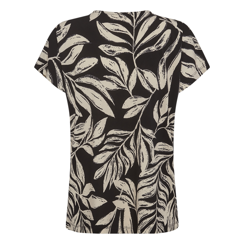 Freequent dames print top Zwart dessin
