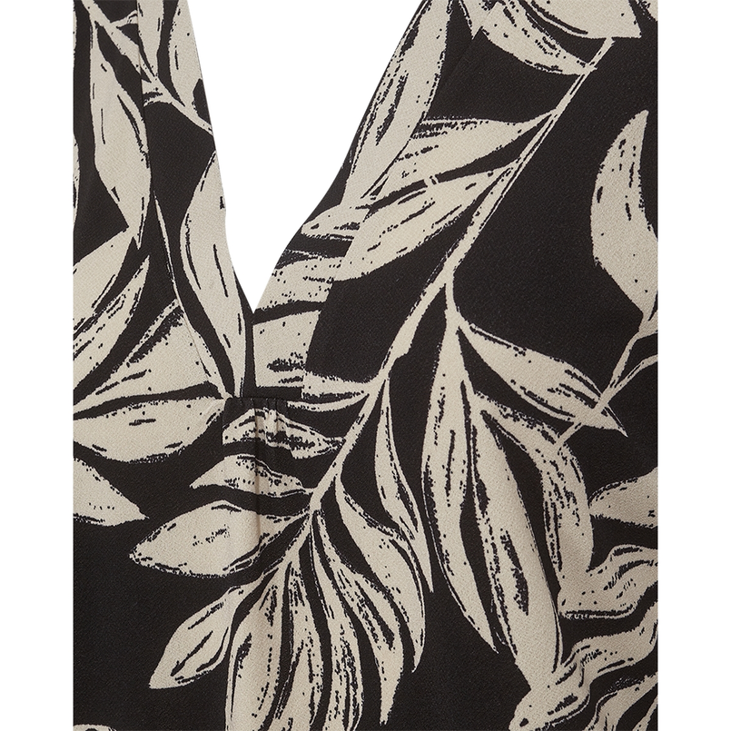 Freequent dames print top Zwart dessin