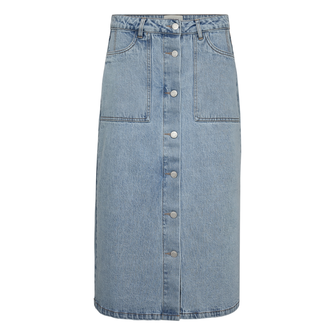 Freequent dames rok Light blue denim
