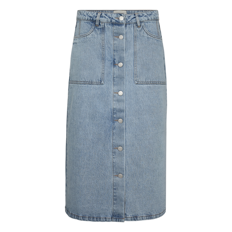 Freequent dames rok Light blue denim