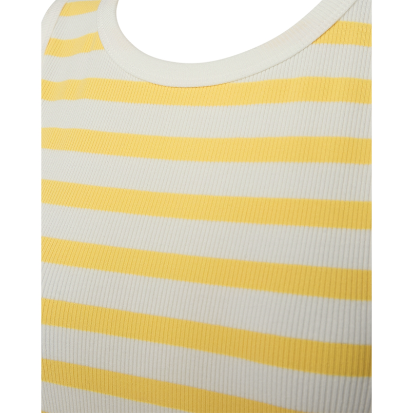 Freequent dames tank top Geel dessin