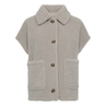 Freequent dames teddy bodywarmer Taupe
