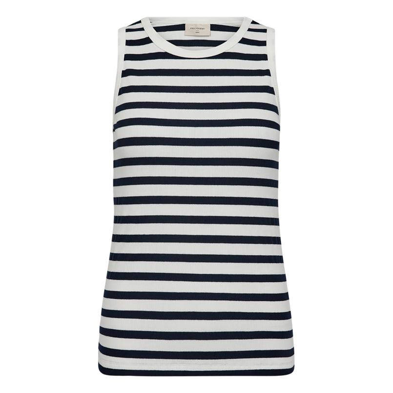 Freequent Dames Top 203813 Blauw dessin