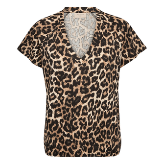 Freequent Dames Top 206538 Bruin dessin
