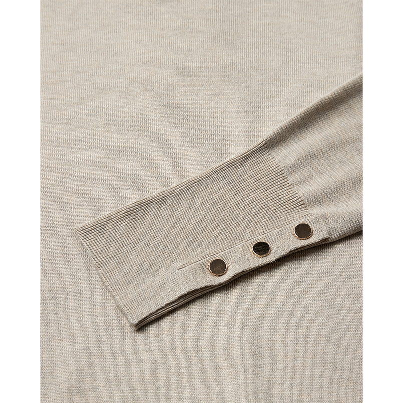 Freequent dames turtleneck pullover Beige