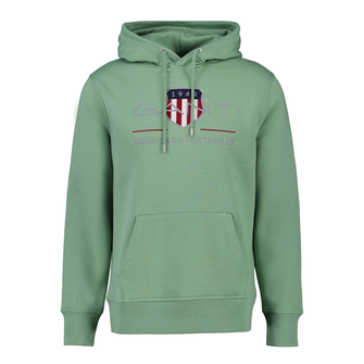 Gant Heren Hoodie 2047082.362 Olijf