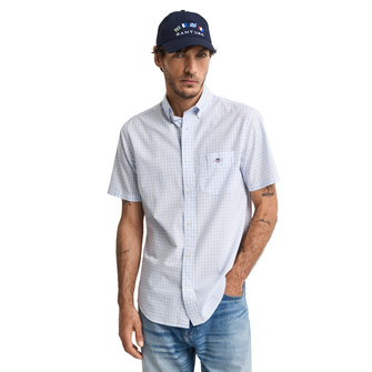 Gant Heren Overhemd 3000121.455 Midden blauw